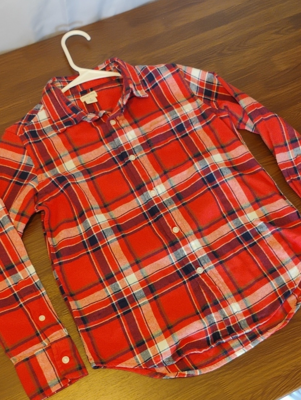 J.Crew Crewcuts Boys Red Blue Plaid Flannel J.Crew Crewcuts Boys Red Blue Plaid
